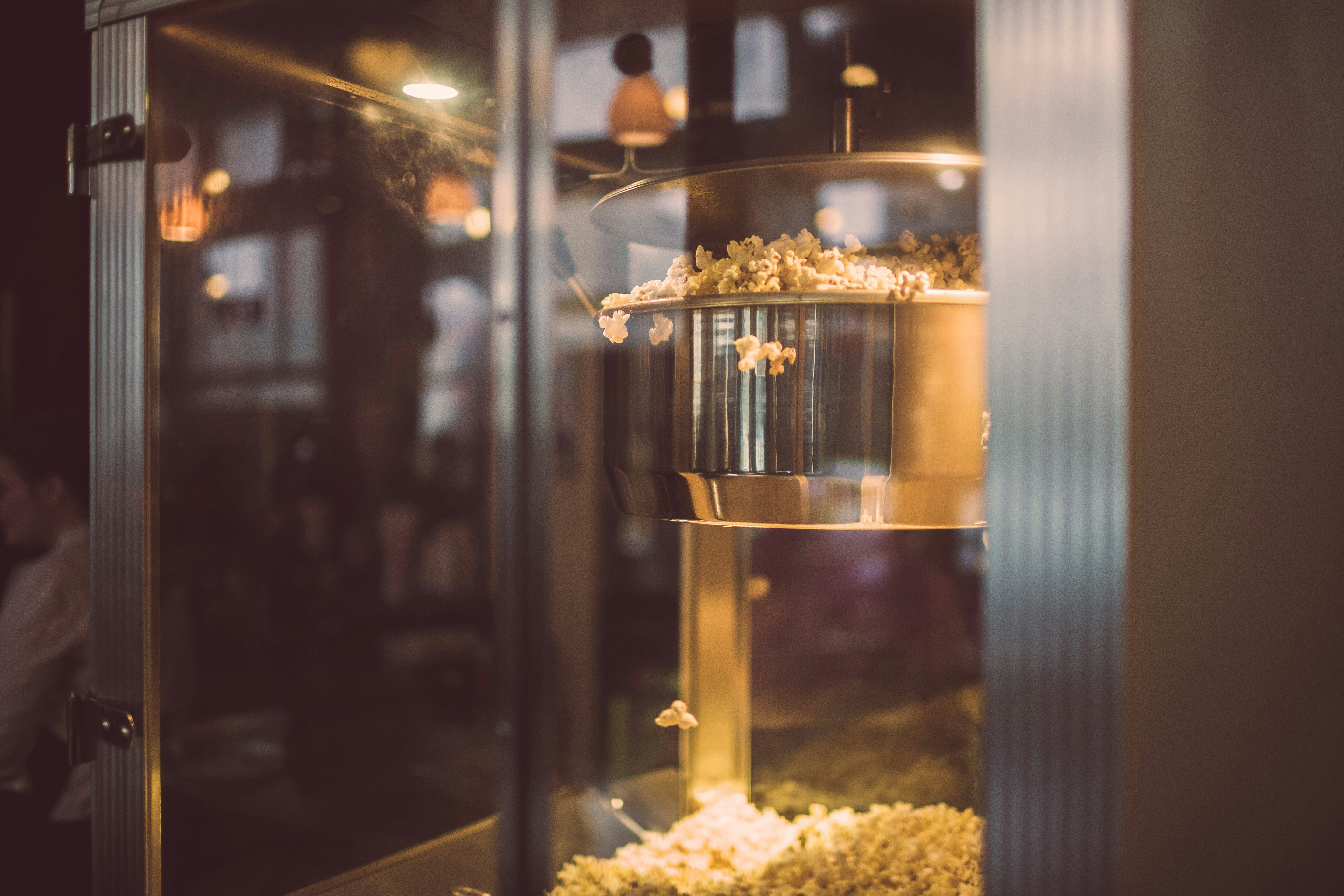 Máquina de palomitas en el cine